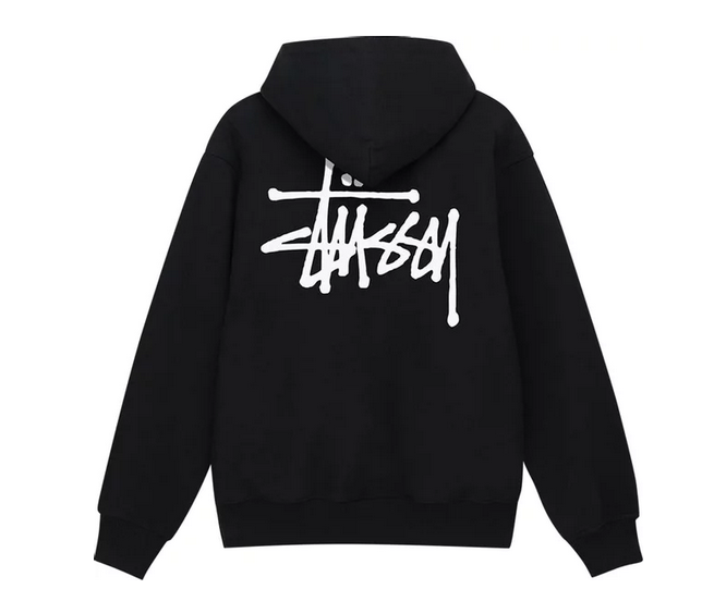 Stussy Basic Hoodie 'Black' – Pure Soles PH