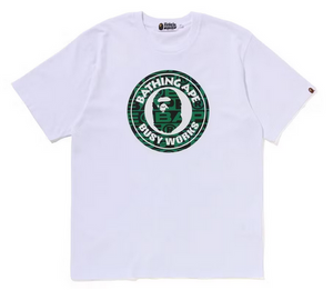 BAPE Lux Sport Pattern Busy Works Tee White