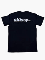 Load image into Gallery viewer, STUSSY INC BLACK TEE
