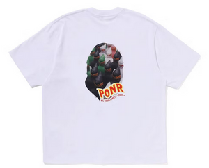 BAPE Shark Seijin Photo Print Relaxed Fit Tee White