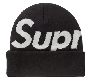 Supreme Big Logo Beanie Beanie (FW23) Black