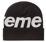 Load image into Gallery viewer, Supreme Big Logo Beanie Beanie (FW23) Black
