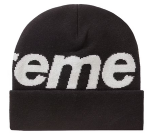 Supreme Big Logo Beanie Beanie (FW23) Black