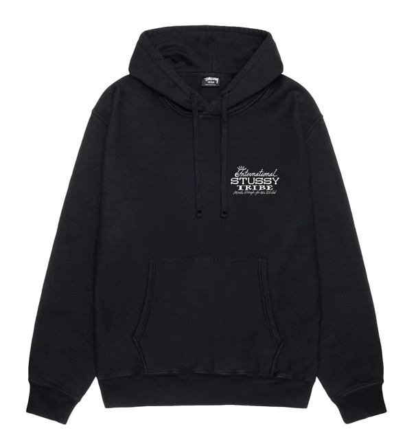 STUSSY Ist Pig. Dyed Hood Black