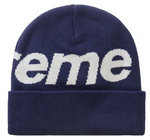 Load image into Gallery viewer, Supreme Big Logo Beanie Beanie (FW23) Navy
