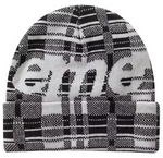 Load image into Gallery viewer, Supreme Big Logo Beanie Beanie (FW23) White Plaid
