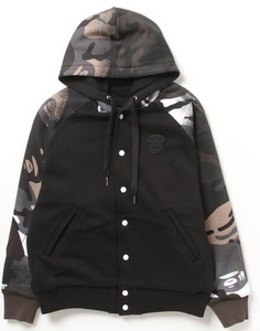 AAPE REVERSIBLE BUTTON HOODIE AAPSWMA395XXL