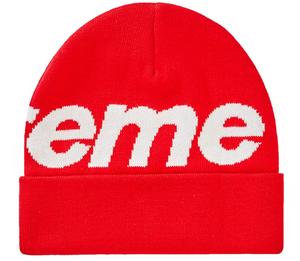 Supreme Big Logo Beanie (FW19) Red