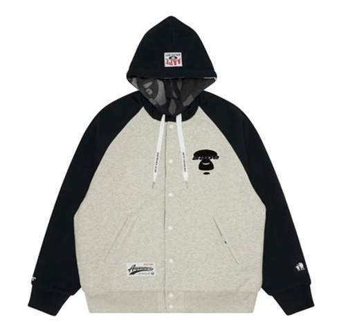 AAPE REVERSIBLE BUTTON HOODIE AAPSWMA395XAL