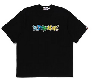 BAPE Graffiti A Bathing Ape Relaxed Fit Tee Black