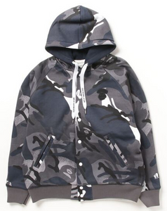 AAPE REVERSIBLE BUTTON HOODIE AAPSWMA395XAL