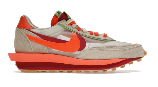 Nike LD Waffle sacai CLOT Net Orange Blaze