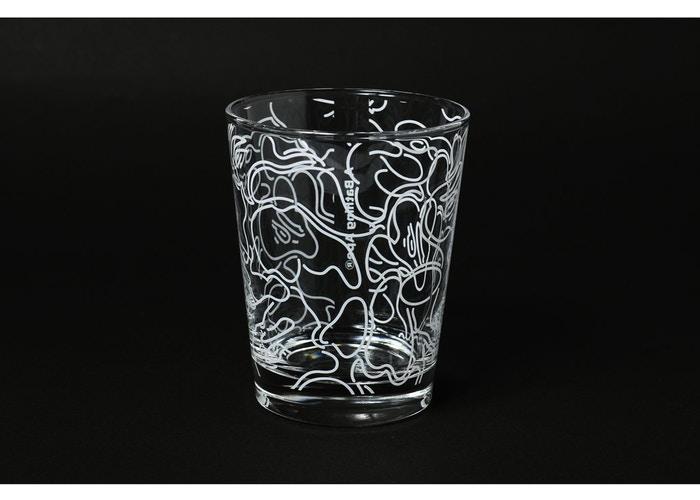 BAPE ABC Neon Glass Cups Clear