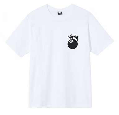 Stussy 8 Ball Tee White