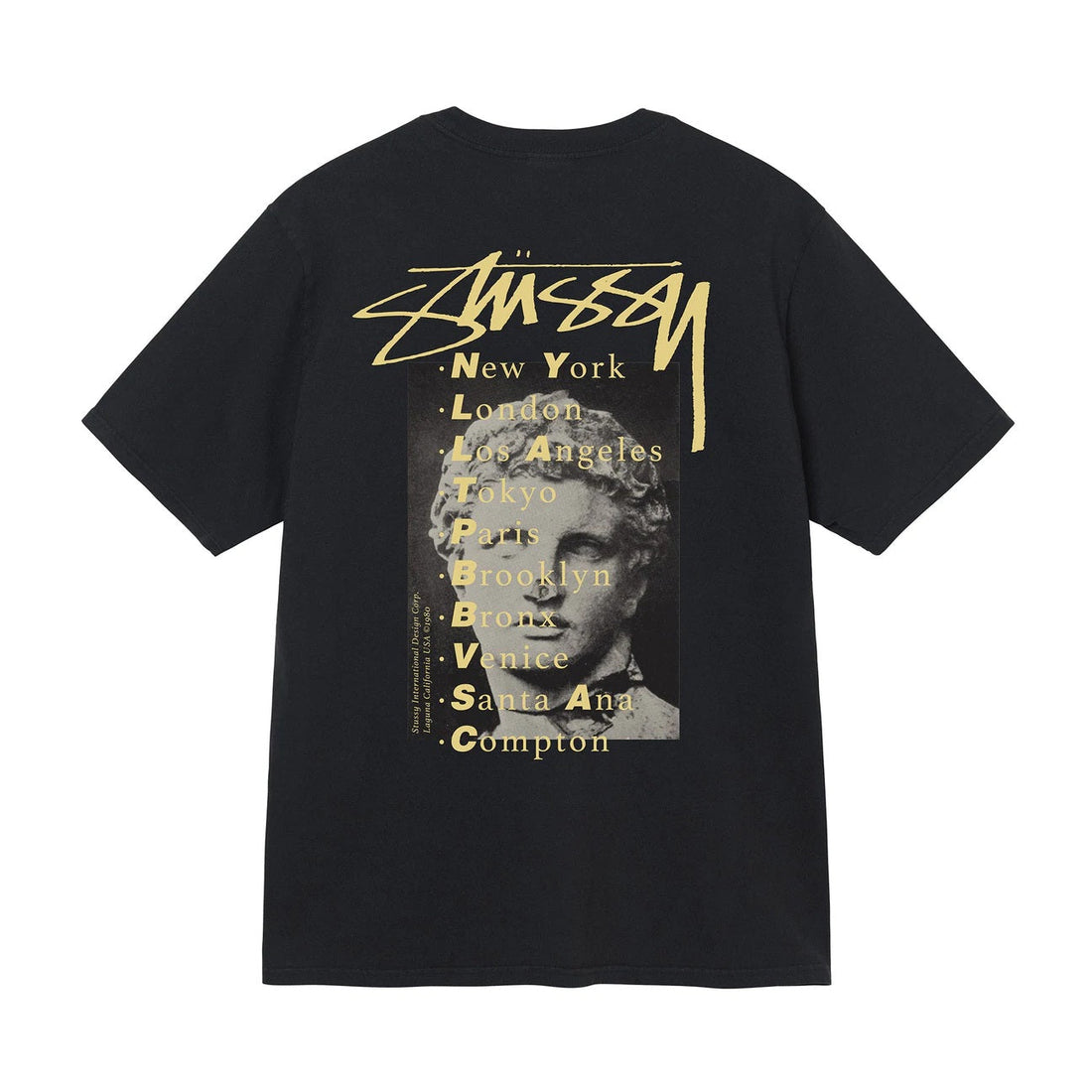 STATUE PIGMENT DYED TEE BLACK