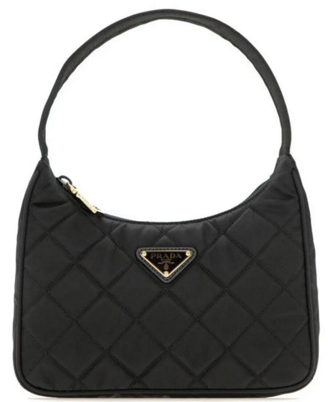 Prada nylon mini hobo bag on sale