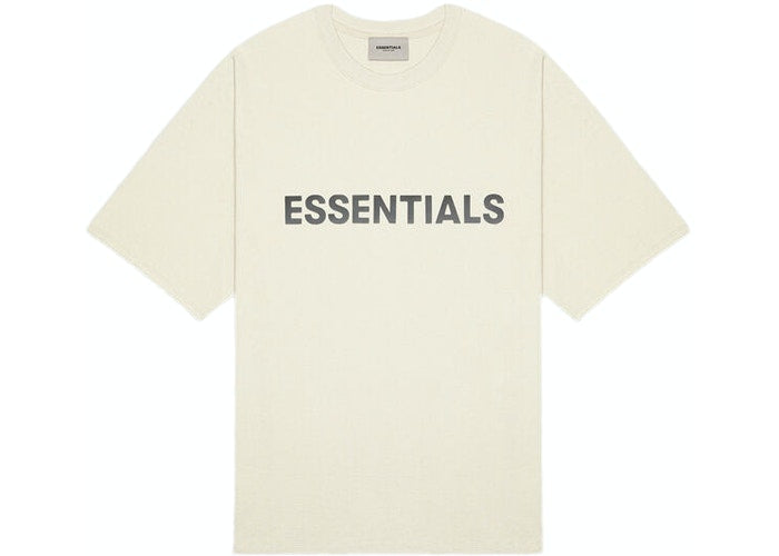 FEAR OF GOD ESSENTIALS 3D Silicon Applique Boxy T-Shirt Buttercream ...