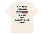 Load image into Gallery viewer, AAPE x Tommy Logo T-Shirt Natural
