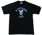 Load image into Gallery viewer, BAPE x Medicom Toy Bearbrick Camo Bear College Tee Black
