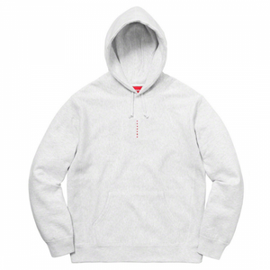 Supreme Micro Logo Hooded Sweatshirt Ash Grey 6693870796993