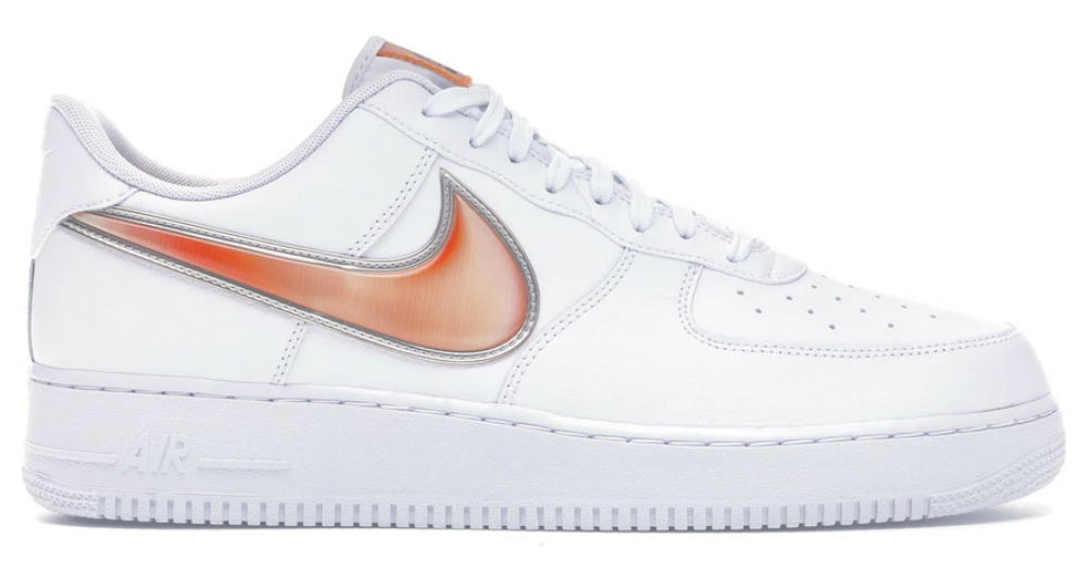 Air Force 1 Low Oversized Swoosh White Orange Peel - Pure Soles PH