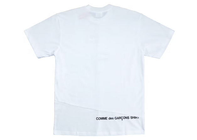 Supreme comme des garcons shirt box logo tee white sales