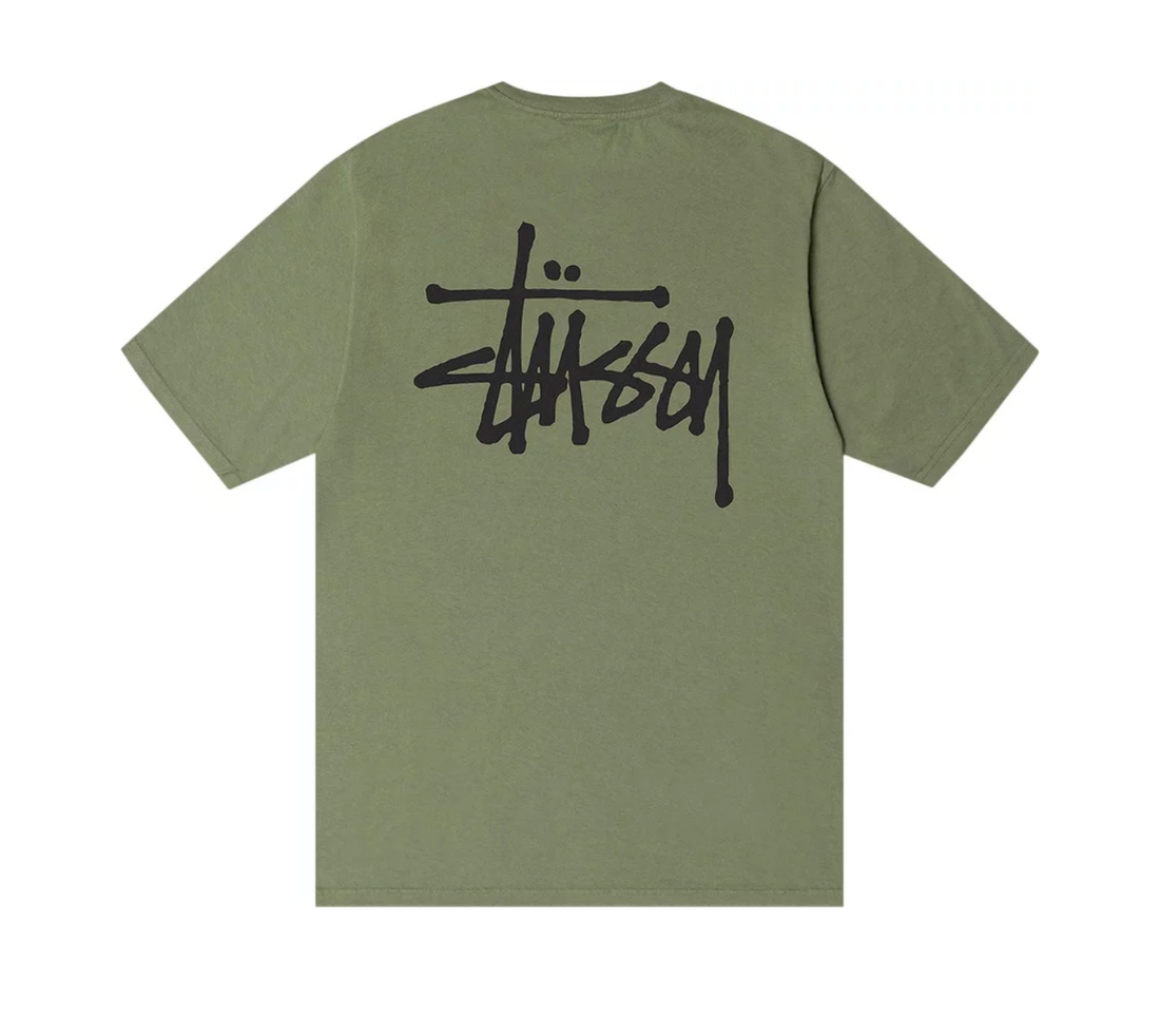 Stussy Basic Pigment Dyed Tee 'Artichoke'