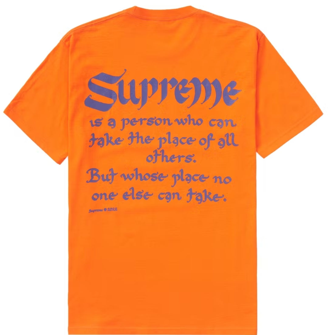 Supreme Person Tee Orange – Pure Soles PH