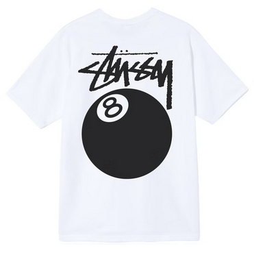 Stussy 8 Ball Tee White