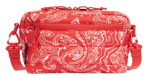 Supreme Puffer Side Bag Red Paisley