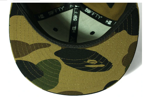 BAPE x New Era 59 Fifty 1st Camo Ape Head Cap Yellow