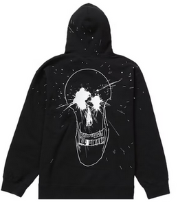 Supreme Ralph Steadman Skull Hooded Sweatshirt Black