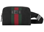 Load image into Gallery viewer, Gucci Web Belt Stripe Fanny Pack Black
