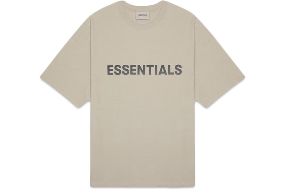 Fear of God Essentials Boxy T-Shirt Applique Logo Olive/Khaki