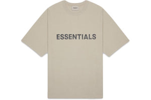 Fear of God Essentials Boxy T-Shirt Applique Logo Olive/Khaki