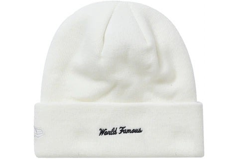 Supreme New Era Box Logo Beanie (FW21) White