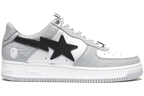 A Bathing Ape Bape Sta LowGrey Black