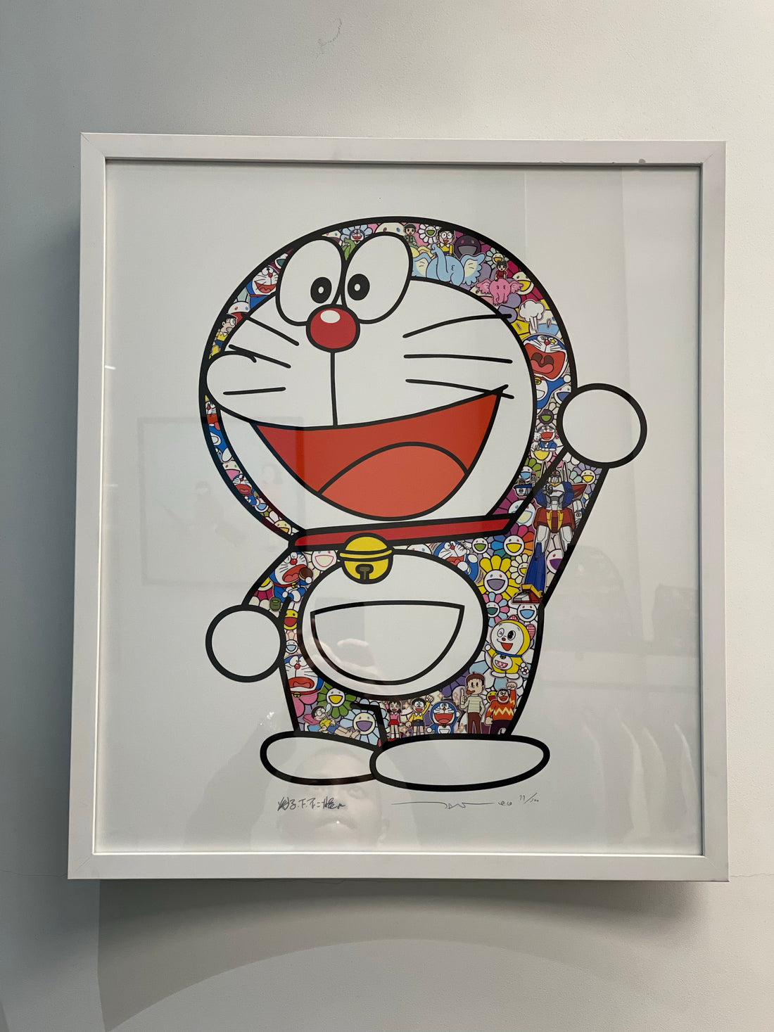 Takashi Murakami Doraemon: Hip Hip Hurrah !, 2020 (Framed) Ed. Of 300