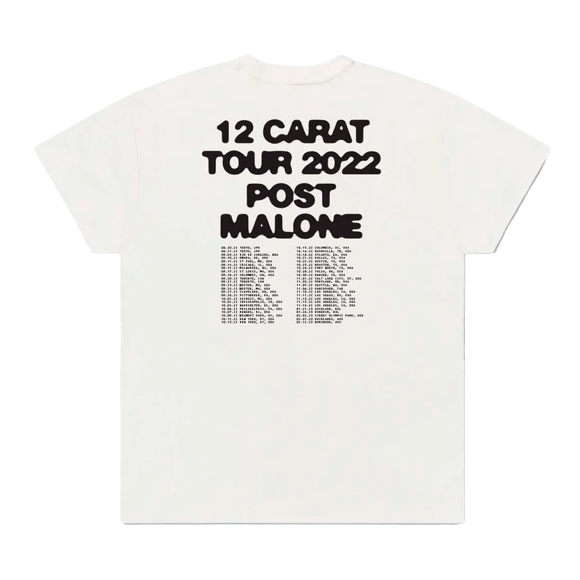 Resurface White Tee Post Malone (Official merch)