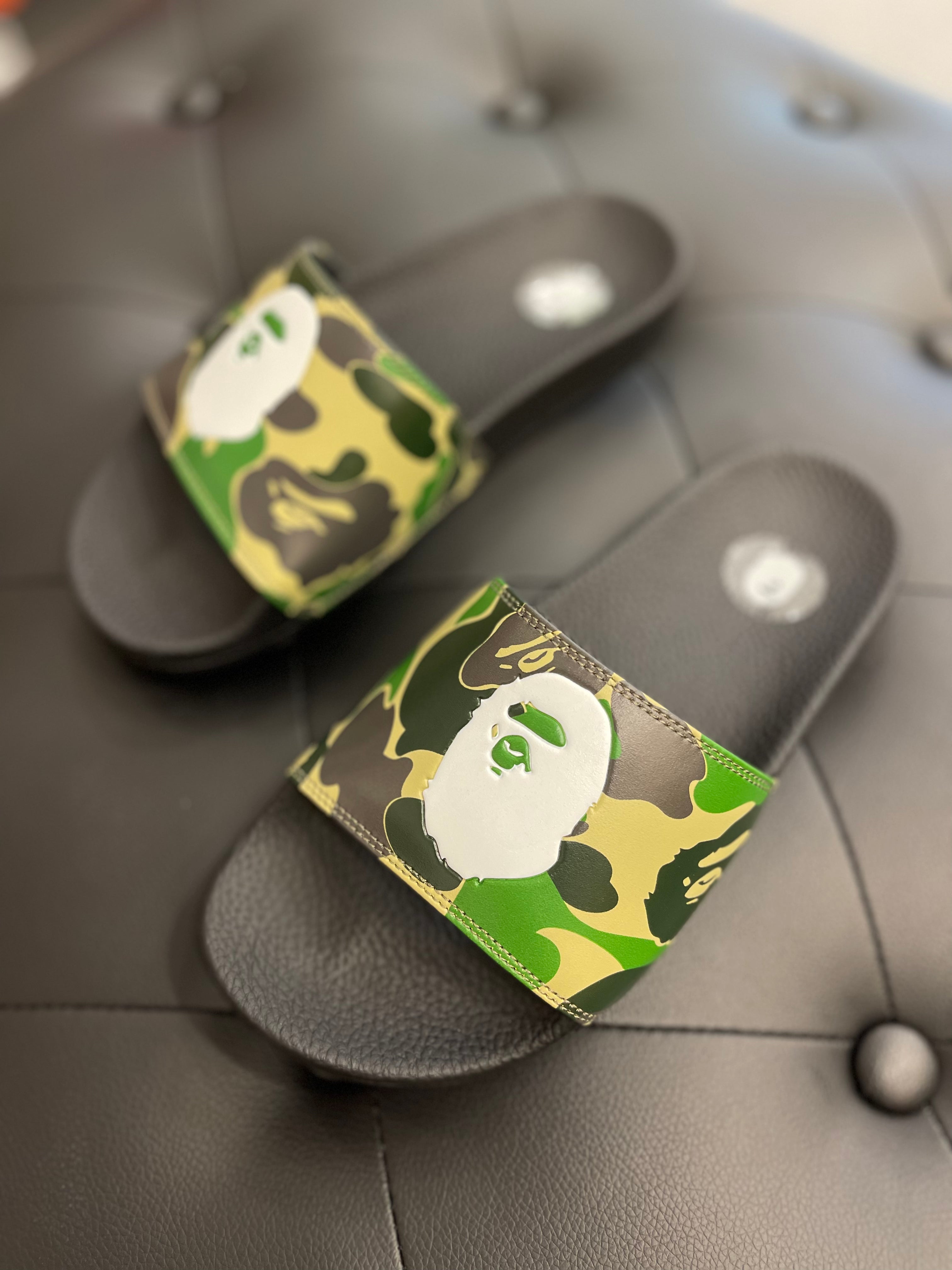 Bape College Slides Camo