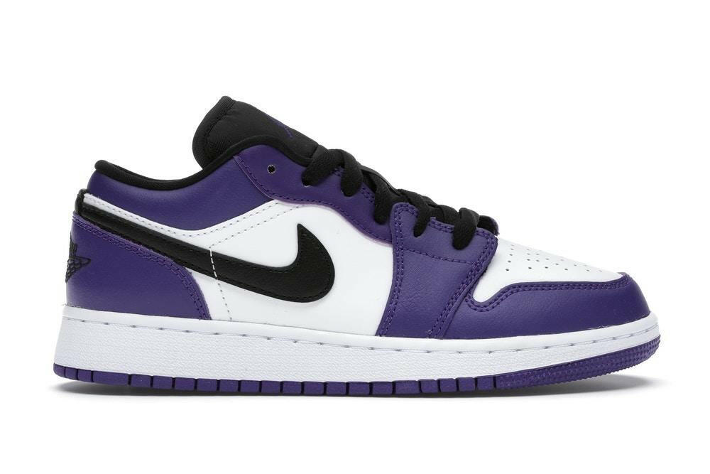 Jordan 1 Low Court Purple White (GS) - Pure Soles PH