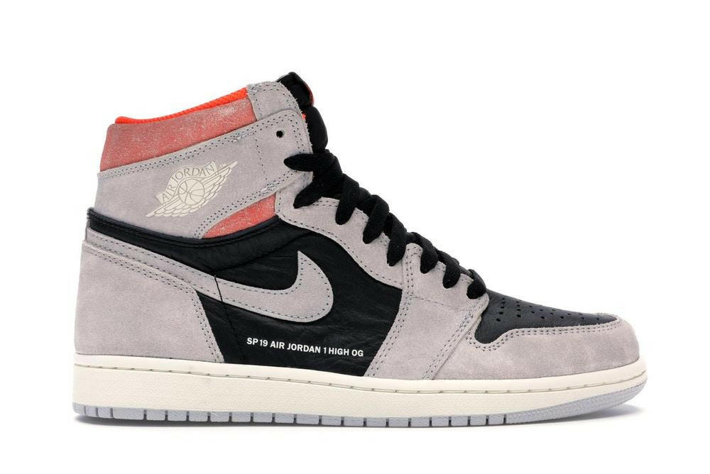 Jordan 1 Retro High Neutral Grey Hyper Crimson - Pure Soles PH