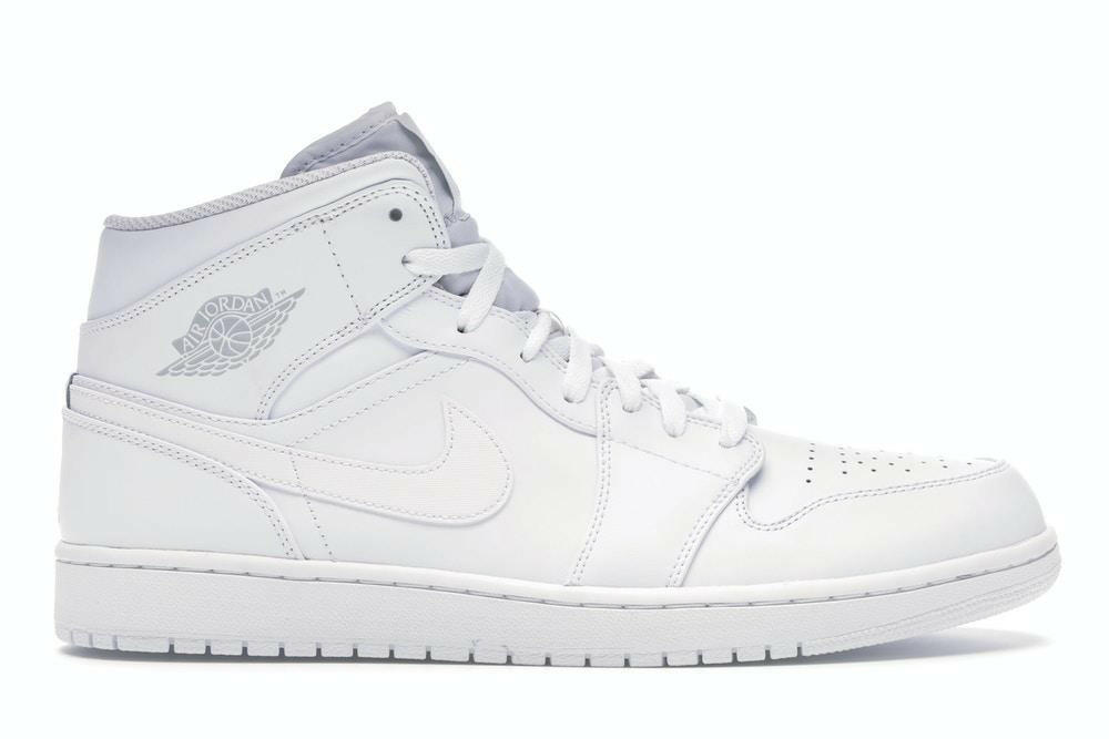 Jordan 1 Mid White/Pure Platinum - Pure Soles PH