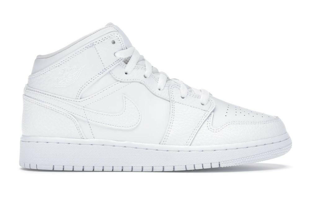 Jordan 1 Mid Triple White (GS) - Pure Soles PH