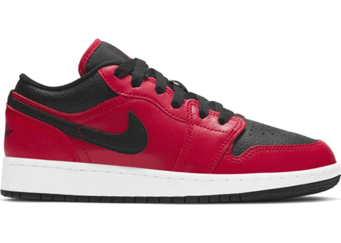 Jordan 1 Low Gym Red Black Pebbled (GS) - Pure Soles PH