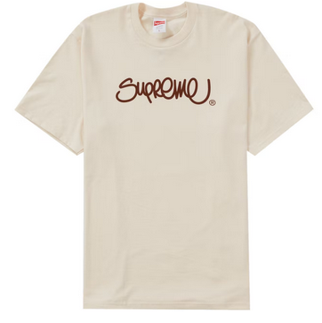 Supreme Handstyle Tee Natural