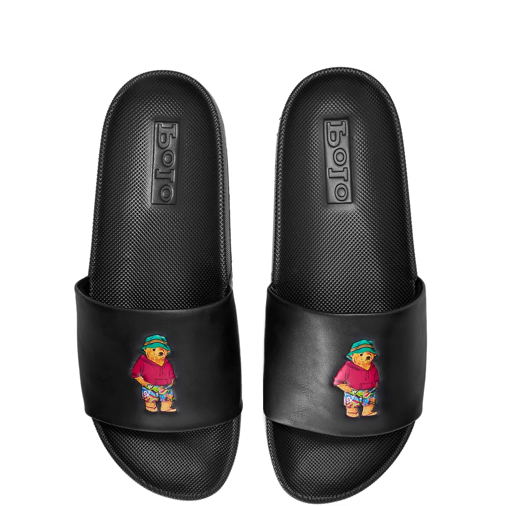 Polo Ralph Lauren Cayson Polo Bear Slide Black